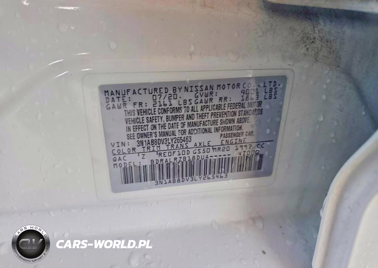 2020 Nissan Sentra Sr VIN:3N1AB8DV3LY265463 - 12