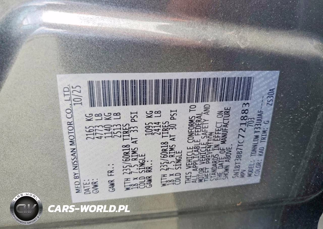 2026 Nissan Rogue Sv VIN:5N1BT3BB7TC721883 - 14
