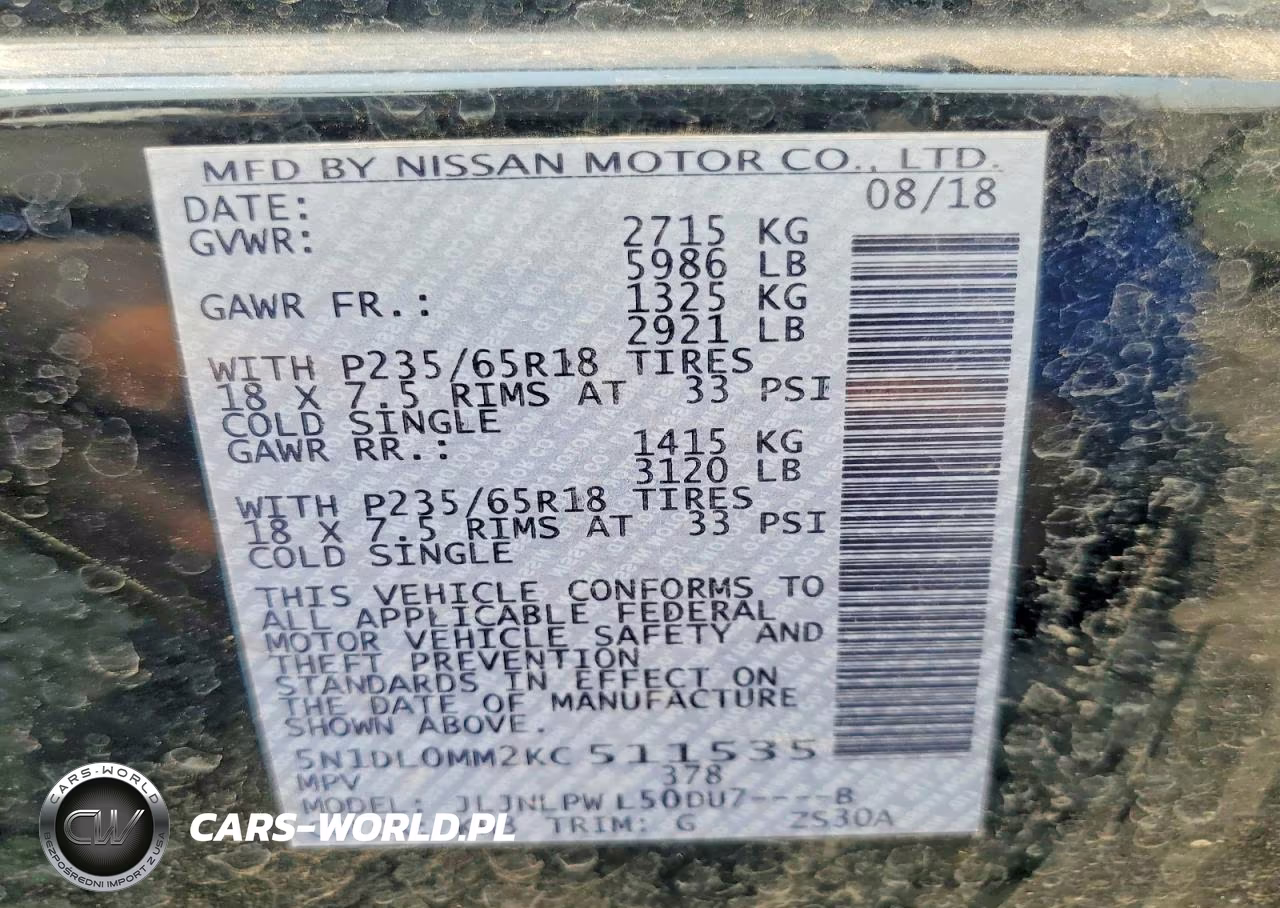 2019 Infiniti Qx60 Pure VIN:5N1DL0MM2KC511535 - 13
