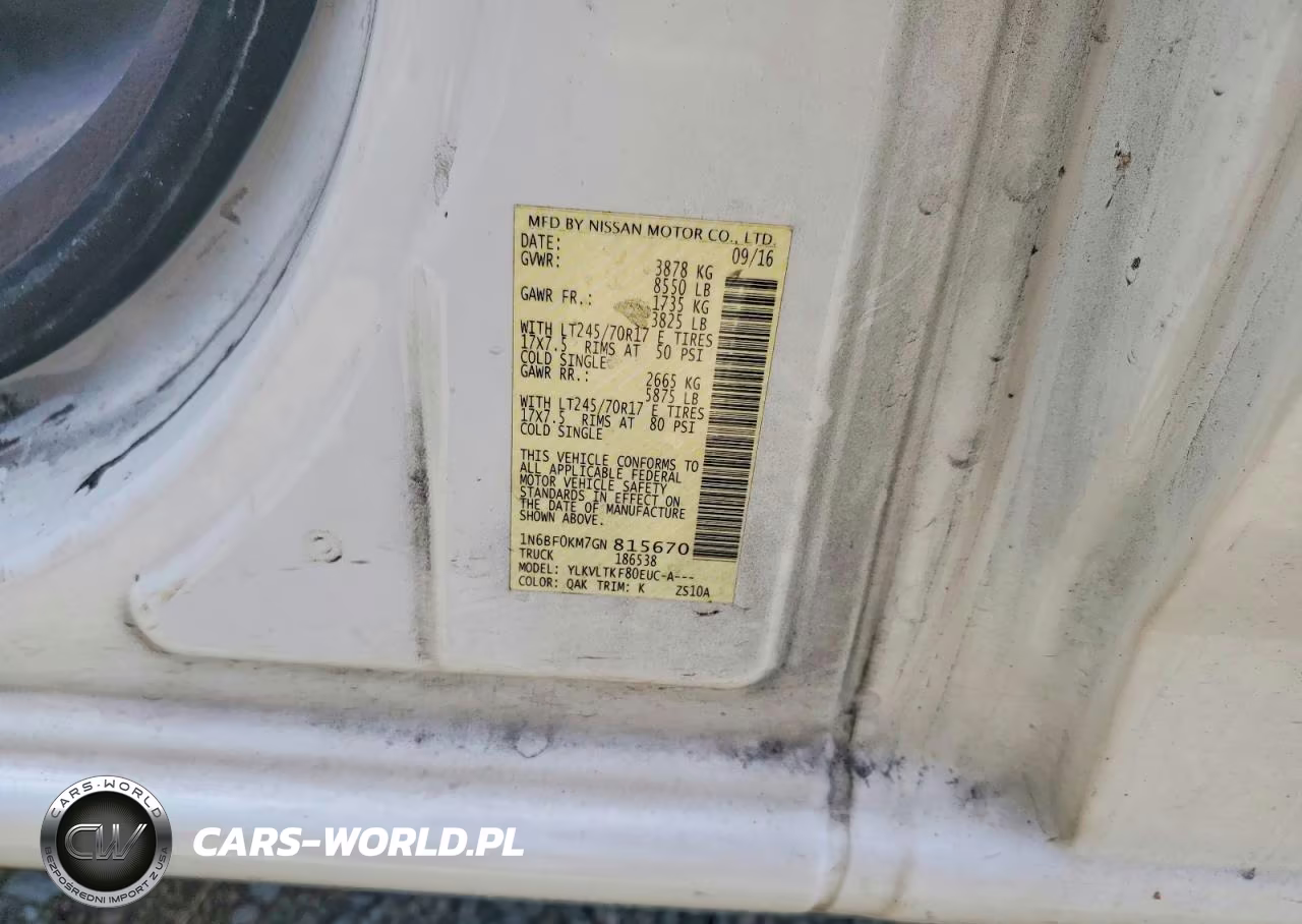 2016 Nissan Nv 1500 Sv VIN:1N6BF0KM7GN815670 - 12