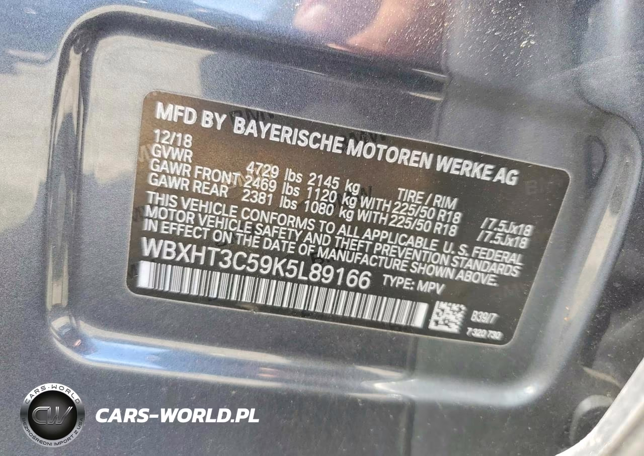 2019 BMW X1 xDrive28I VIN:WBXHT3C59K5L89166 - 13