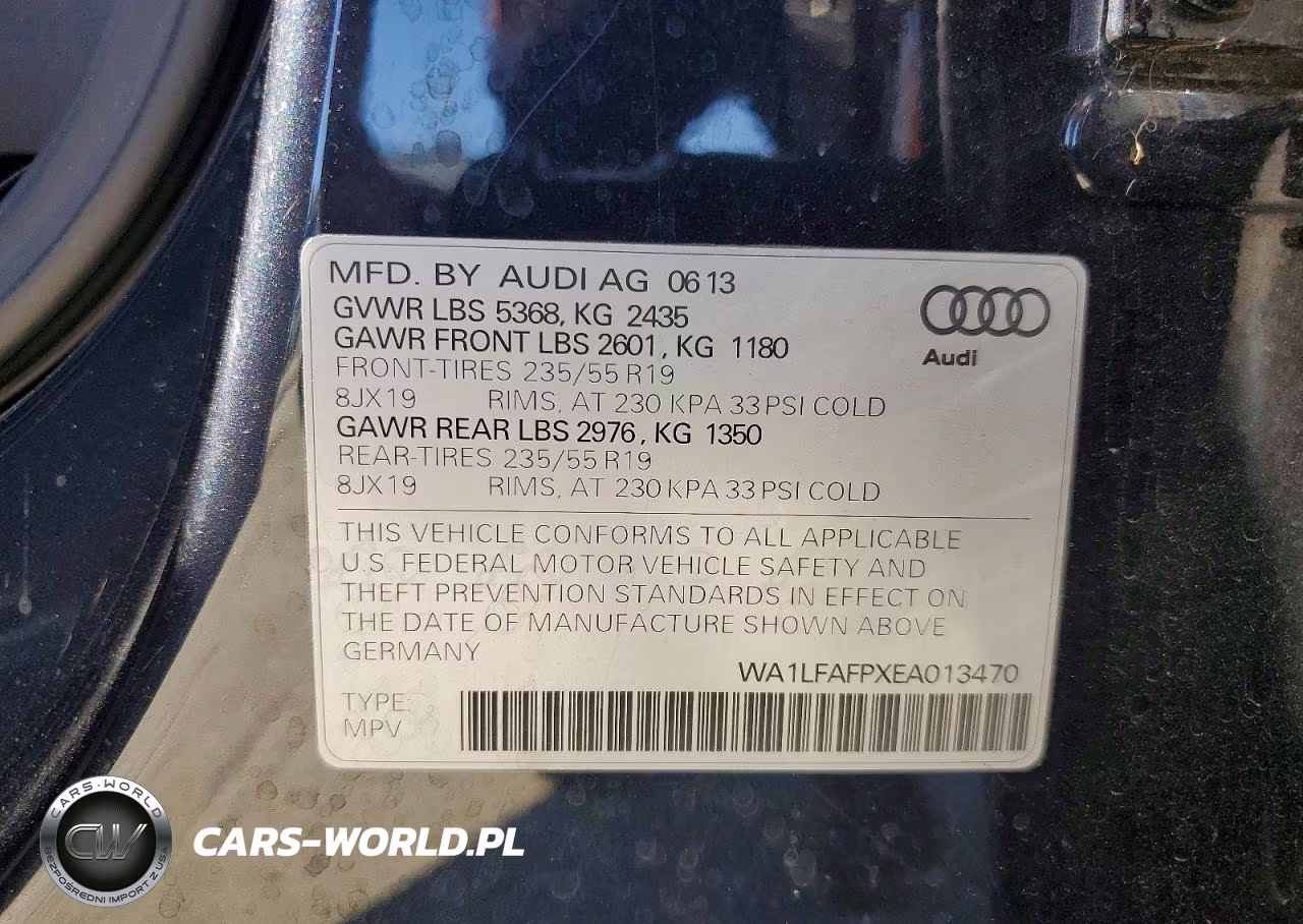 2014 Audi Q5 Premium Plus VIN:WA1LFAFPXEA013470 - 12