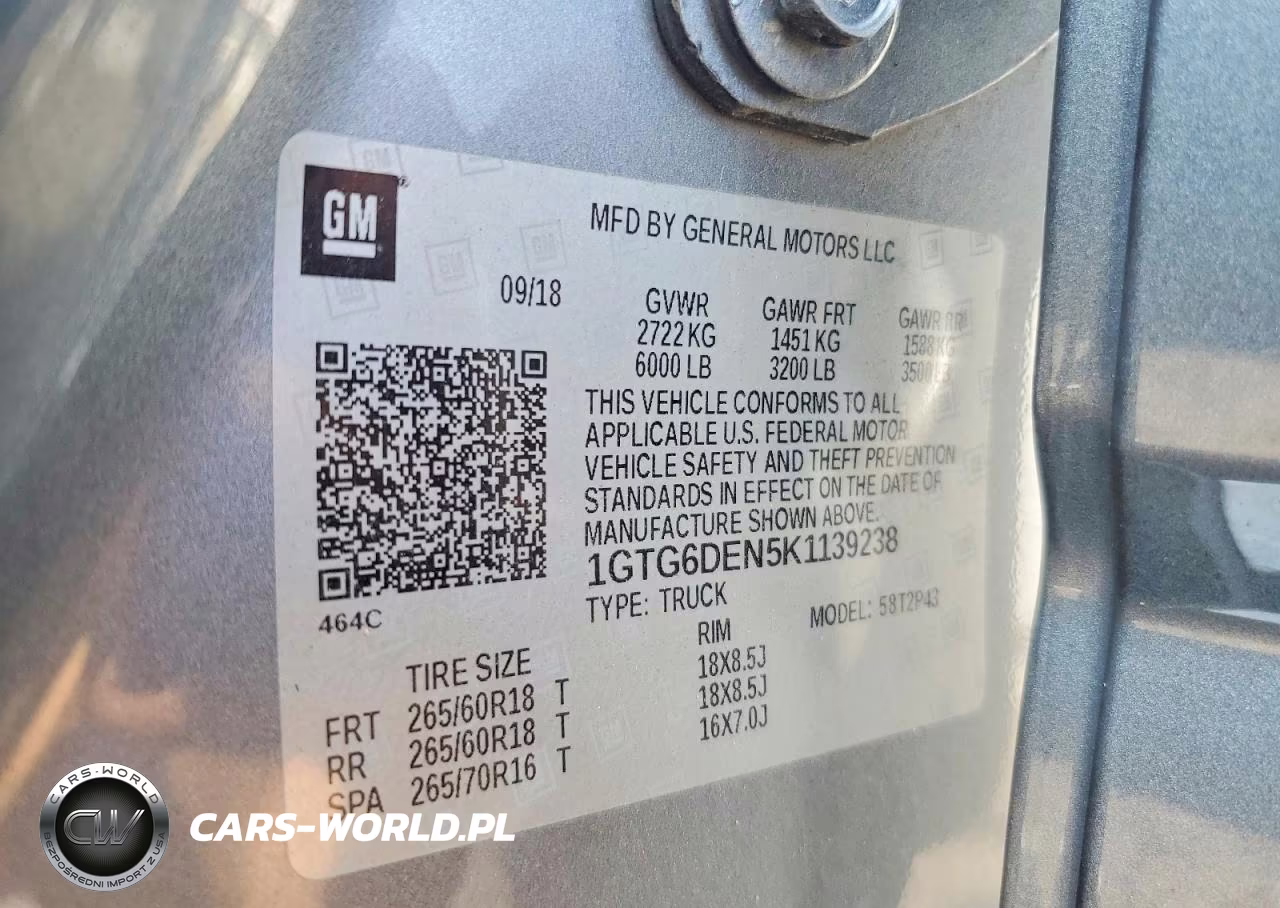 2019 GMC Canyon Slt VIN:1GTG6DEN5K1139238 - 13