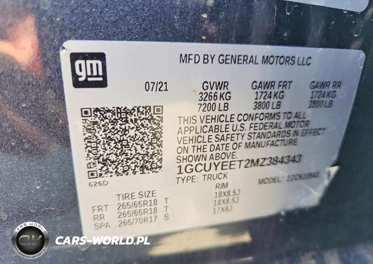 2021 Chevrolet Silverado 1500 4Wd Short Bed Rst VIN:1GCUYEET2MZ384343 - 12