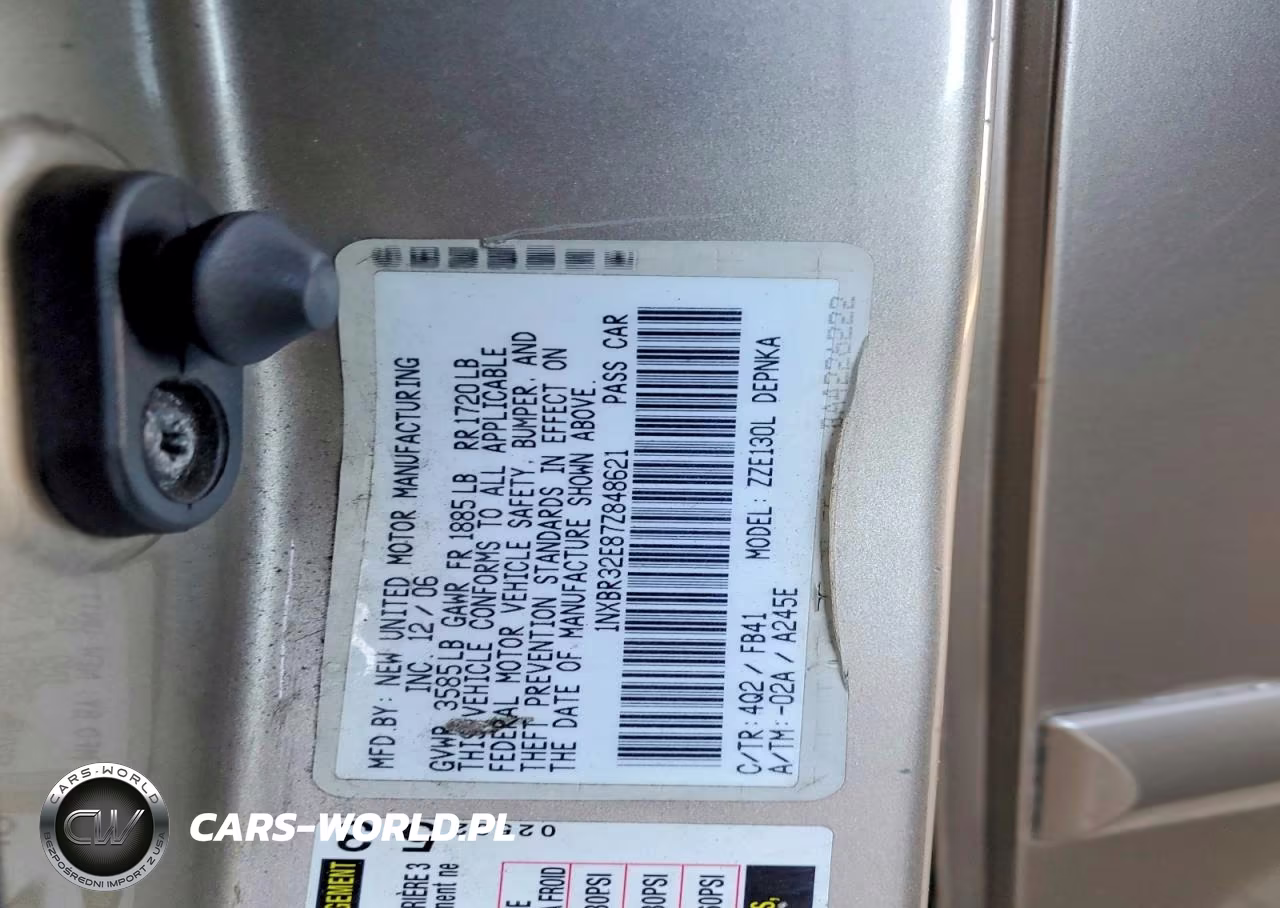 2007 Toyota Corolla Le VIN:1NXBR32E87Z848621 - 12