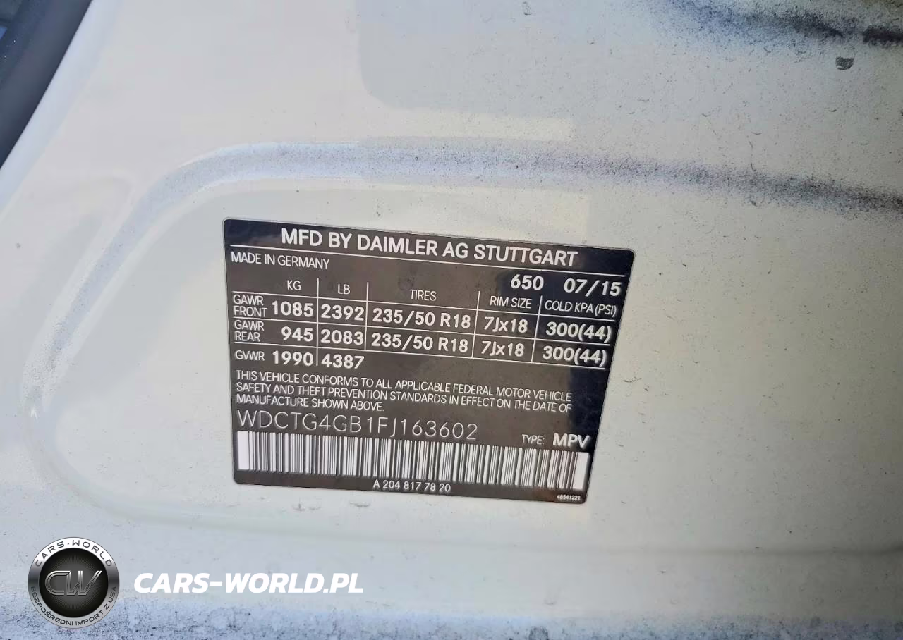 2015 Mercedes-Benz Gla 250 4Matic VIN:WDCTG4GB1FJ163602 - 13