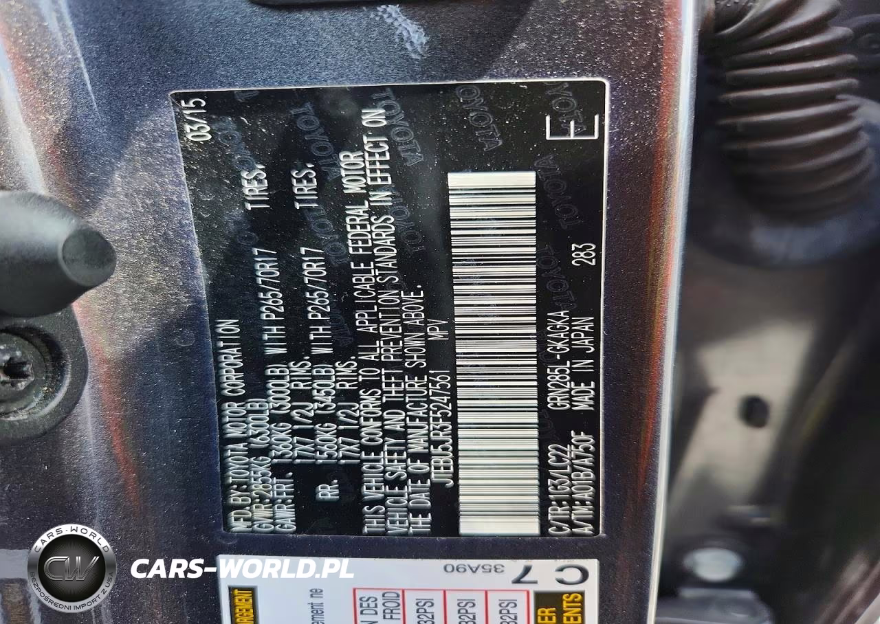 2015 Toyota 4Runner Trail Premium VIN:JTEBU5JR3F5247561 - 13