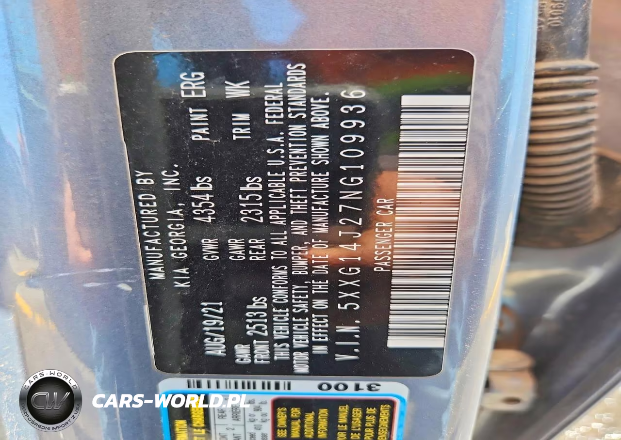2022 Kia K5 Lxs VIN:5XXG14J27NG109936 - 12