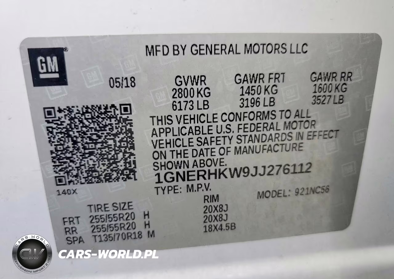 2018 Chevrolet Traverse Lt VIN:1GNERHKW9JJ276112 - 13