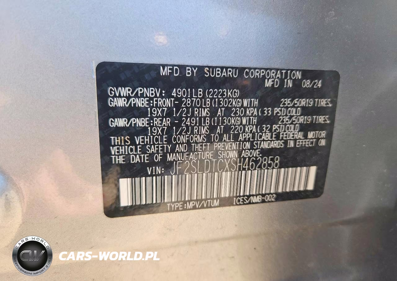 2025 Subaru Forester Touring VIN:JF2SLDTCXSH462858 - 14