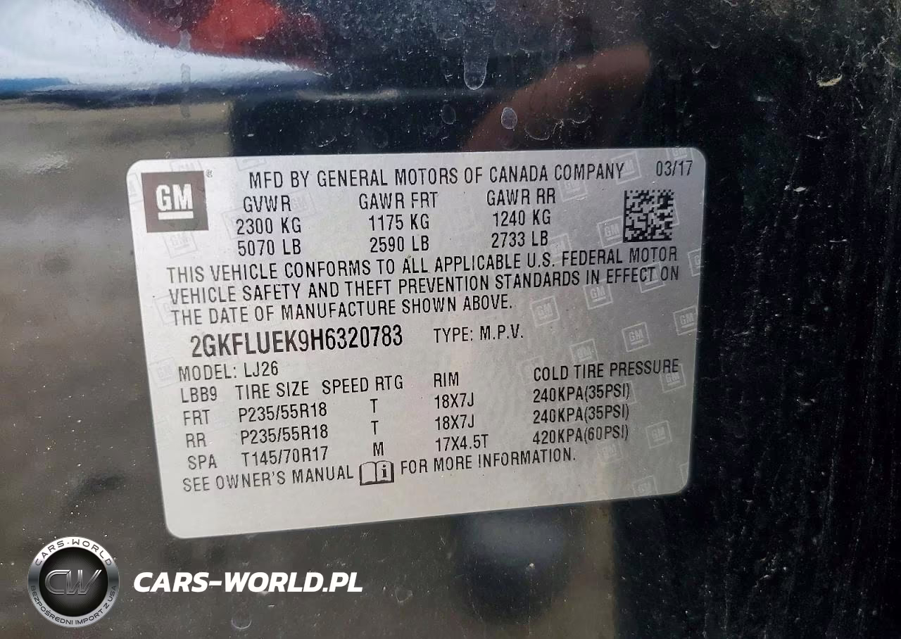 2017 GMC Terrain Slt VIN:2GKFLUEK9H6320783 - 13