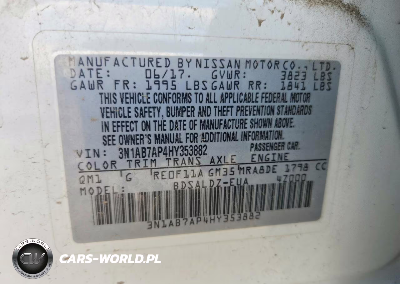 2017 Nissan Sentra Sv VIN:3N1AB7AP4HY353882 - 12