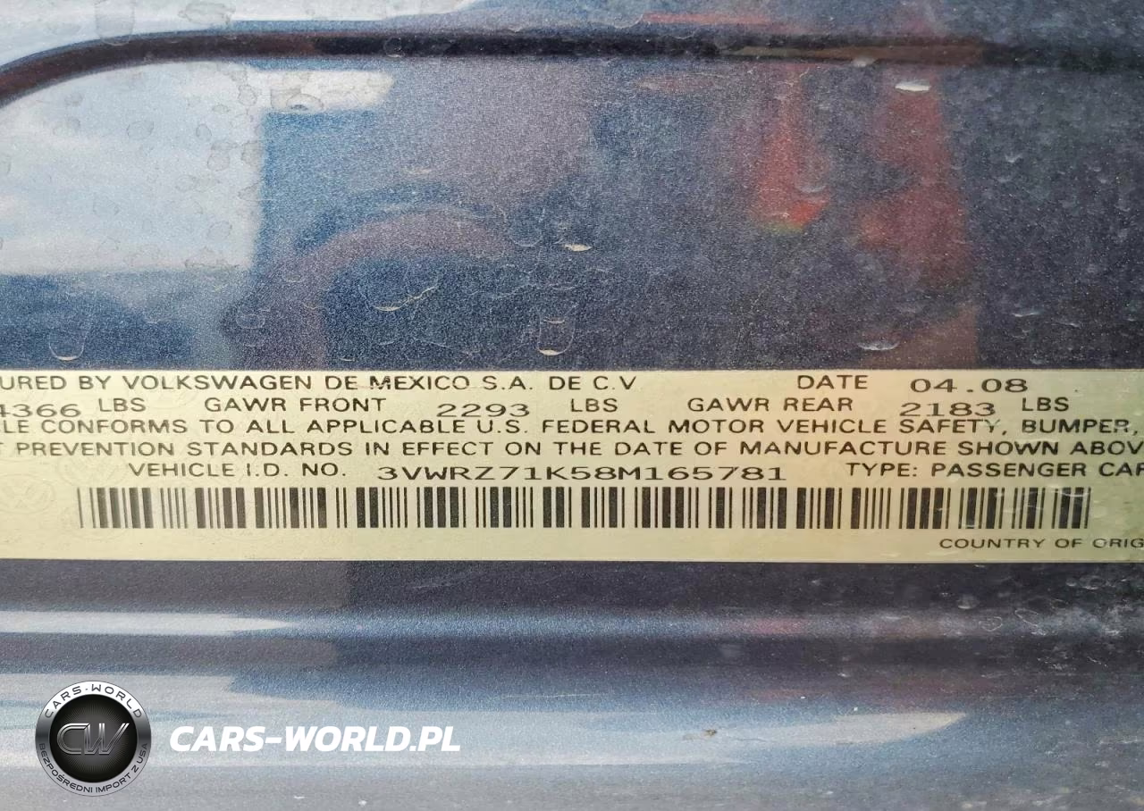 2008 Volkswagen Jetta Se VIN:3VWRZ71K58M165781 - 12