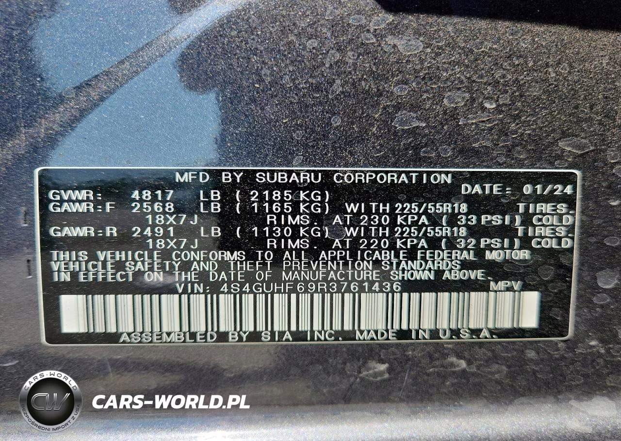 2024 Subaru Crosstrek Sport VIN:4S4GUHF69R3761436 - 13