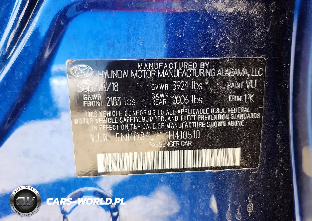 2019 Hyundai Elantra Sel VIN:5NPD84LF1KH410510 - 12