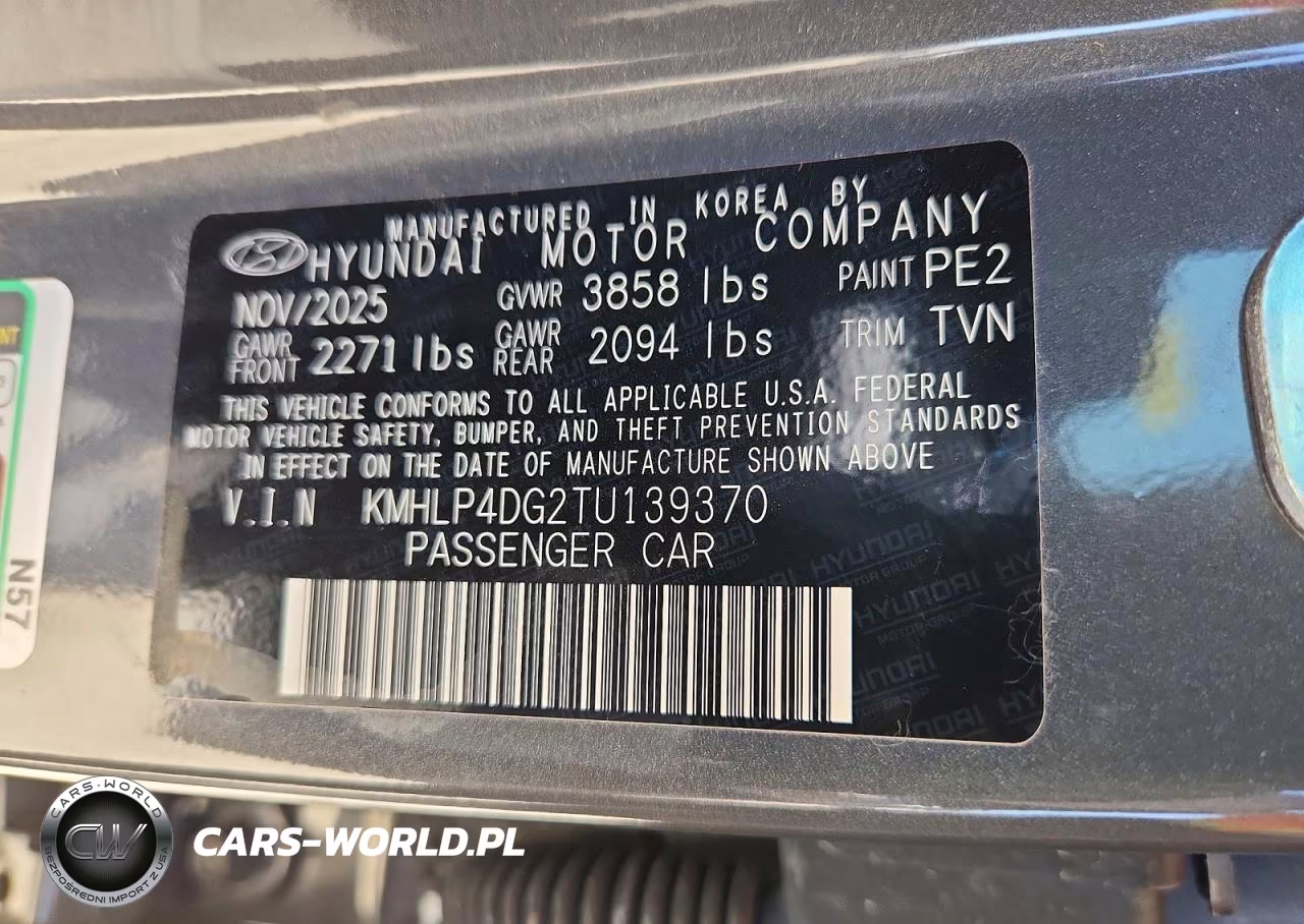 2026 Hyundai Elantra Limited VIN:KMHLP4DG2TU139370 - 12