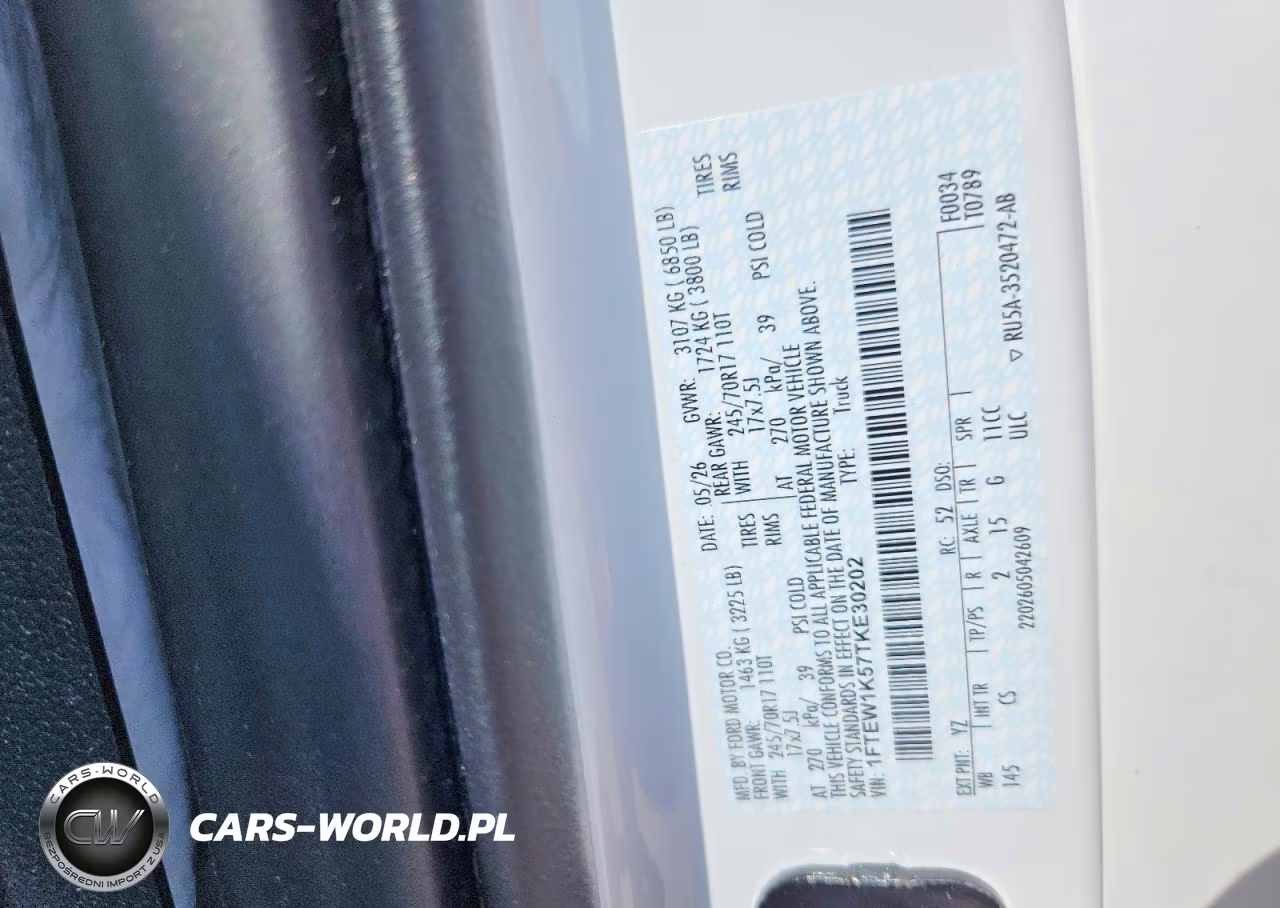 2026 Ford F150 Xl VIN:1FTEW1K57TKE30202 - 12