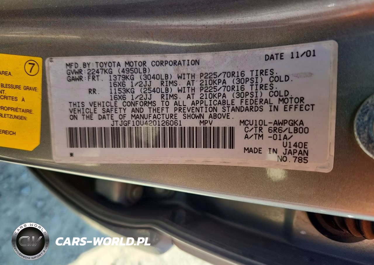 2002 Lexus Rx 300 VIN:JTJGF10U420126061 - 13
