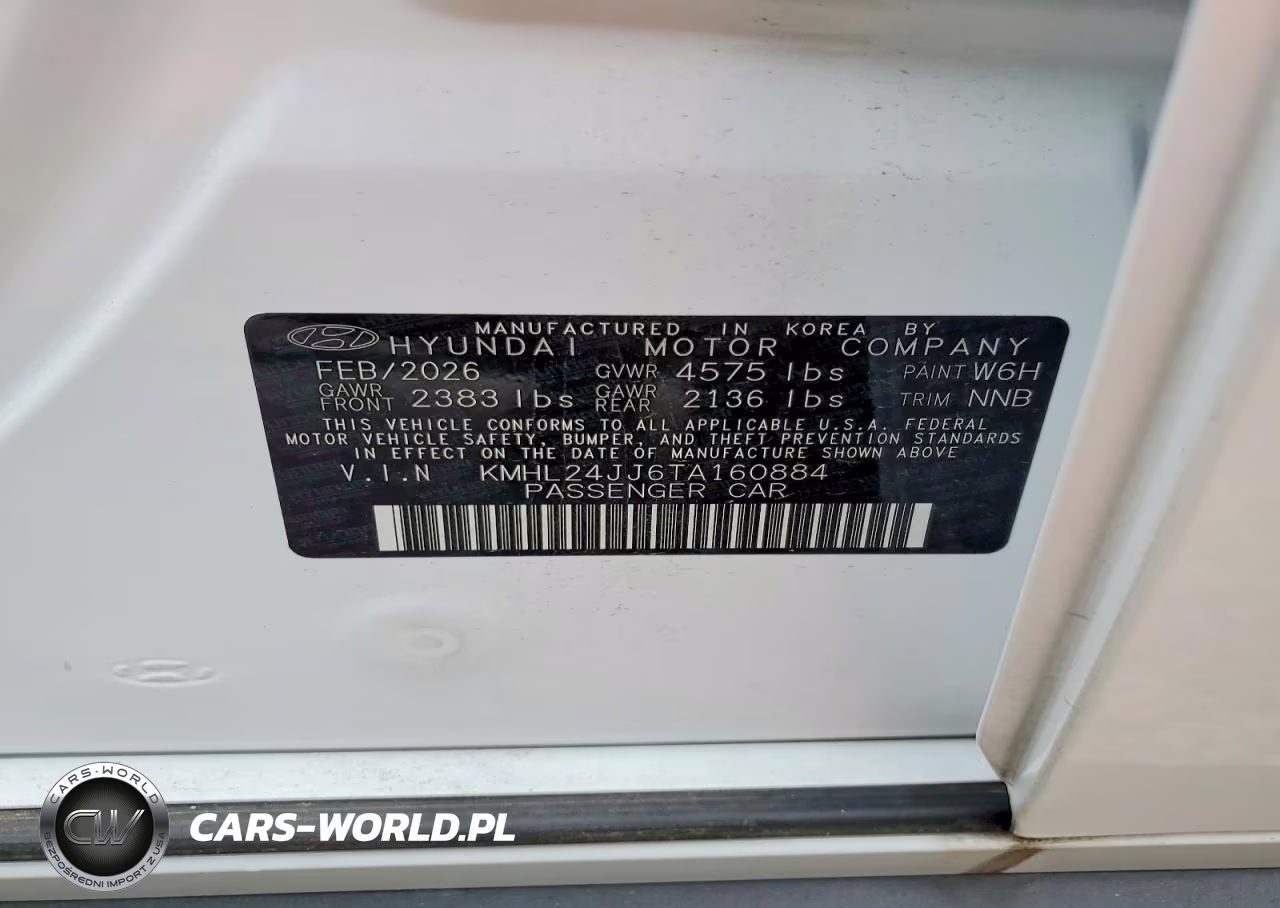 2026 Hyundai Sonata Hybrid Blue VIN:KMHL24JJ6TA160884 - 13