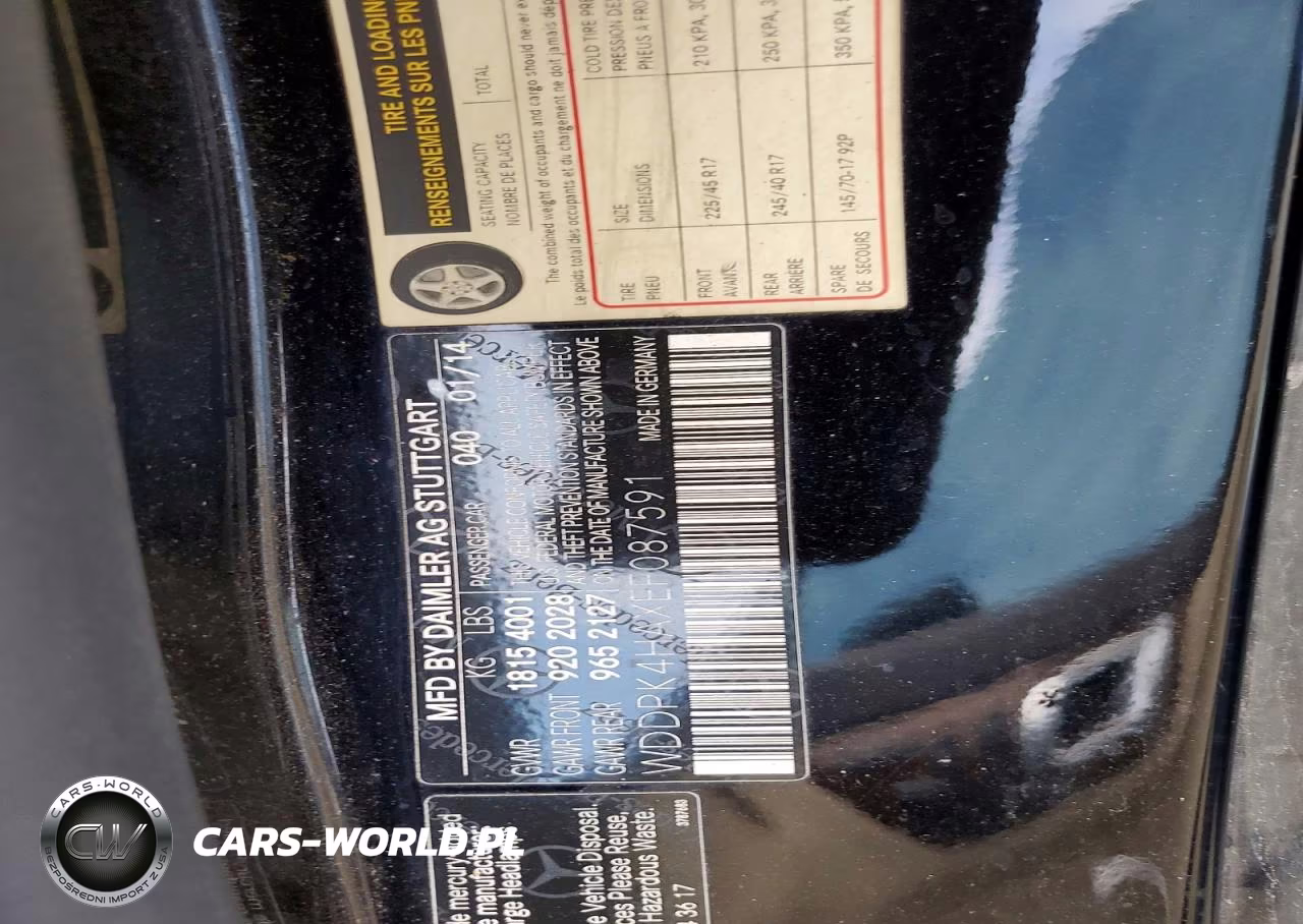2014 Mercedes-Benz Slk 250 VIN:WDDPK4HAXEF087591 - 12