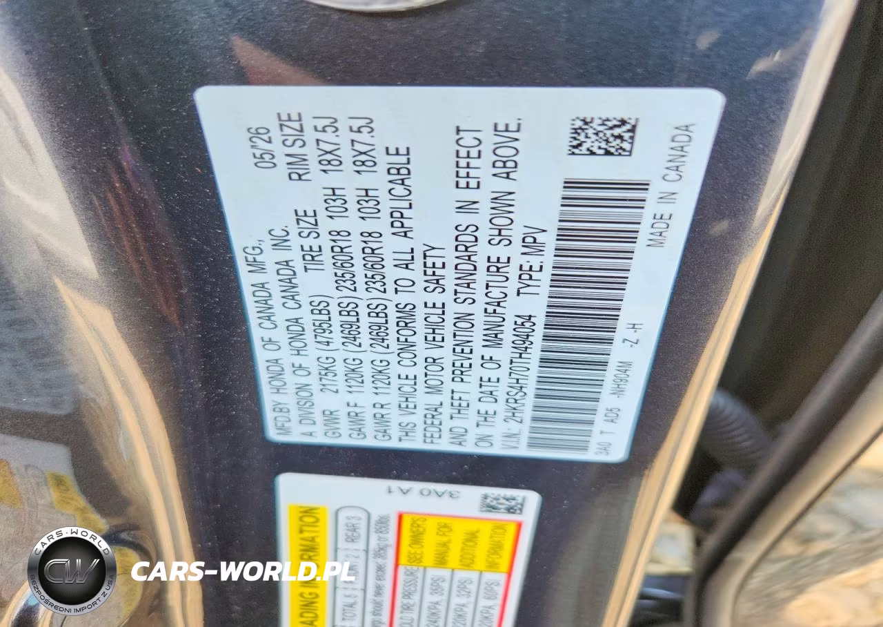 2026 Honda Cr-V Exl VIN:2HKRS4H70TH494054 - 13