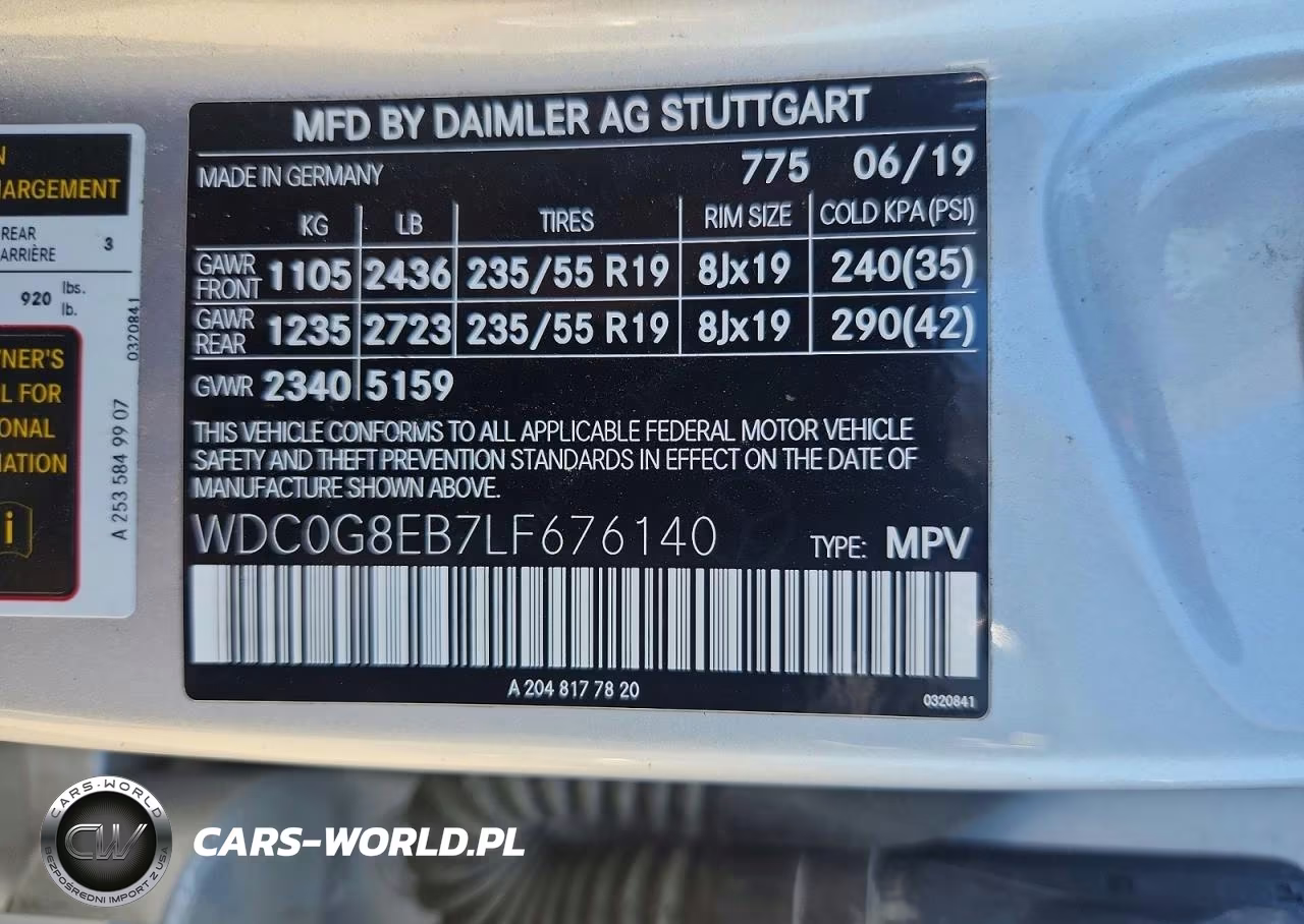 2020 Mercedes-Benz Glc 300 4Matic VIN:WDC0G8EB7LF676140 - 12