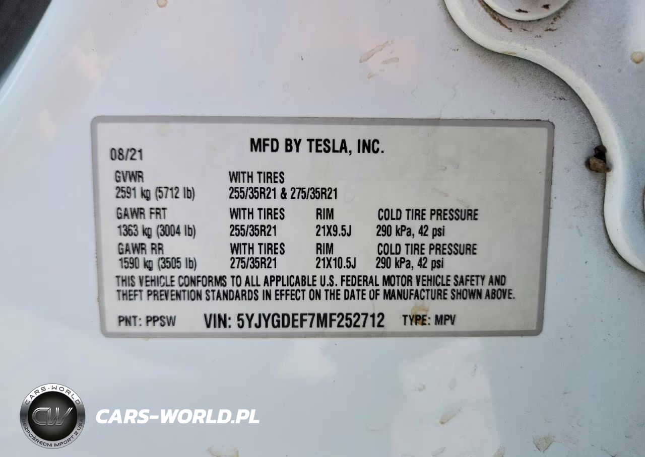 2021 Tesla Model Y VIN:5YJYGDEF7MF252712 - 13