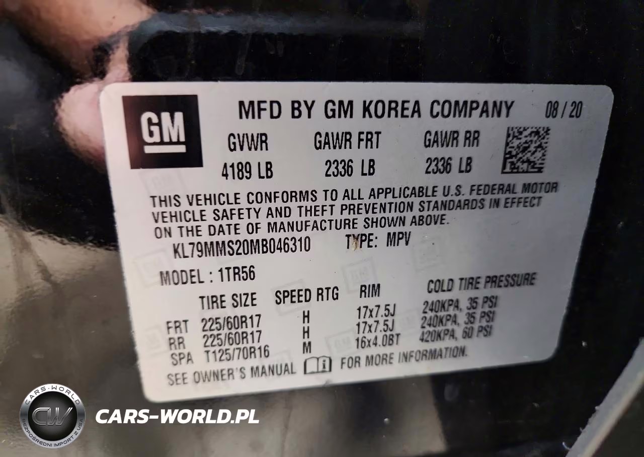 2021 Chevrolet Trailblazer Ls VIN:KL79MMS20MB046310 - 13