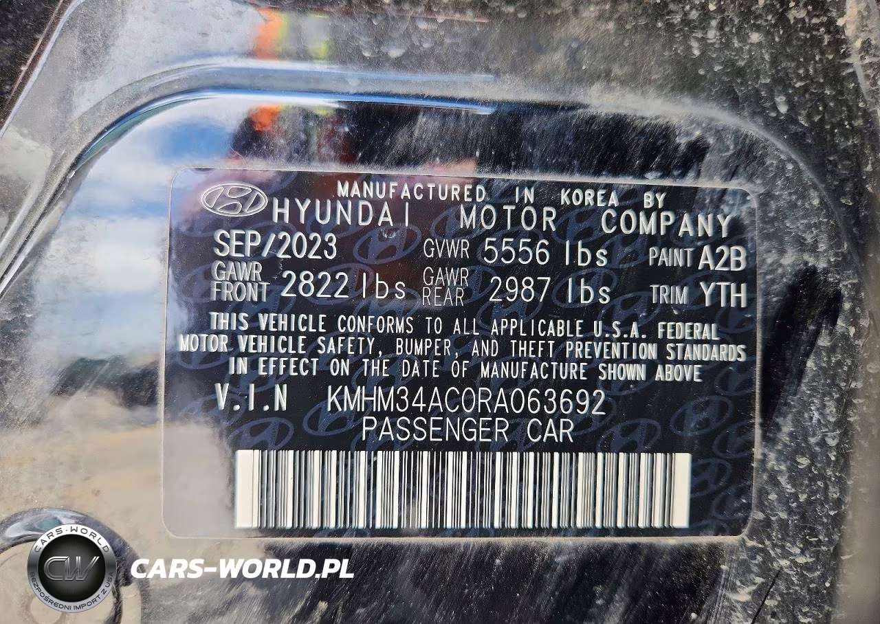 2024 Hyundai Ioniq 6 Sel VIN:KMHM34AC0RA063692 - 12