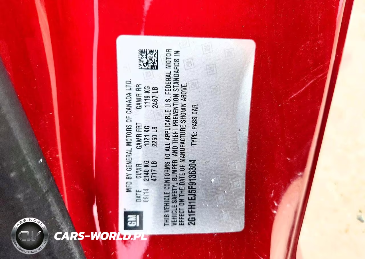2015 Chevrolet Camaro Ss VIN:2G1FH1EJ5F9136304 - 13