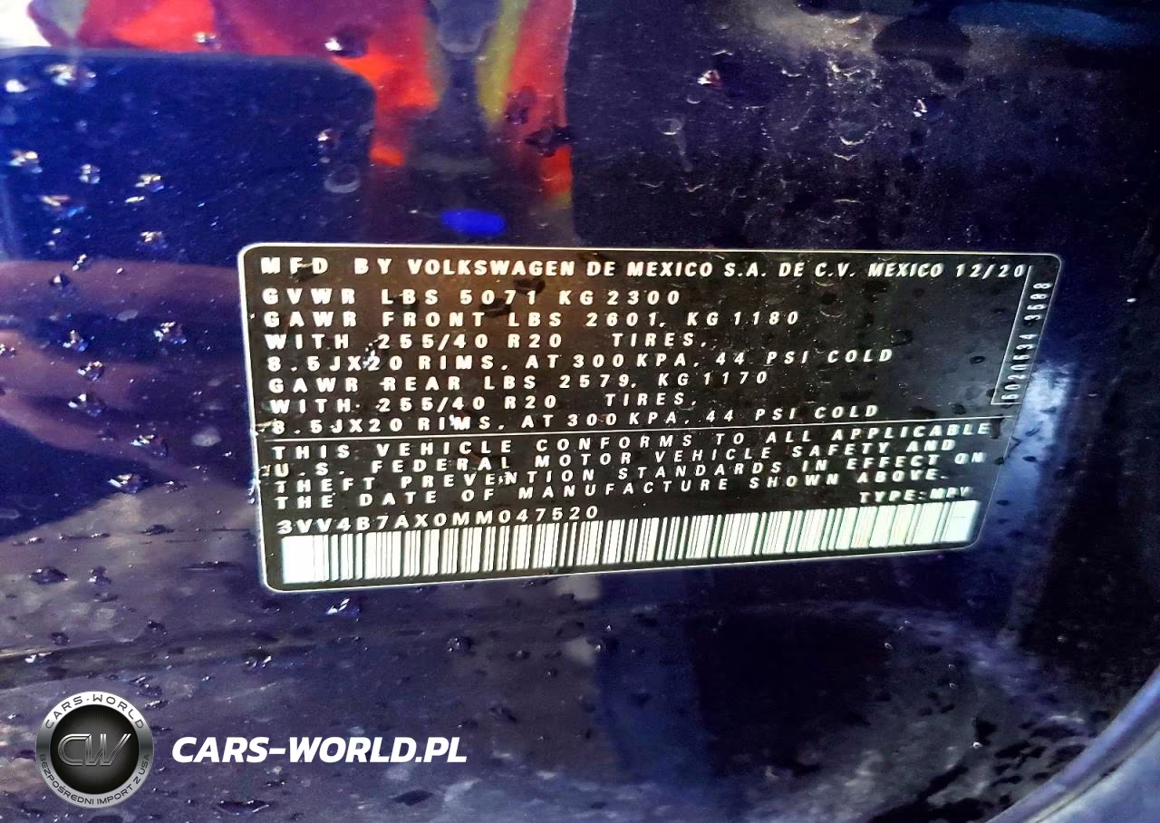 2021 Volkswagen Tiguan Sel Premium R-Line VIN:3VV4B7AX0MM047520 - 13