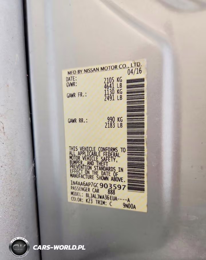 2016 Nissan Maxima 3.5 Sv VIN:1N4AA6AP7GC903597 - 13