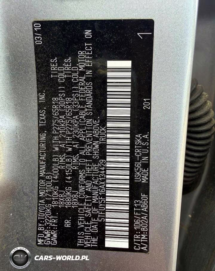 2010 Toyota Tundra Double Cab Sr5 VIN:5TFUY5F16AX134429 - 10