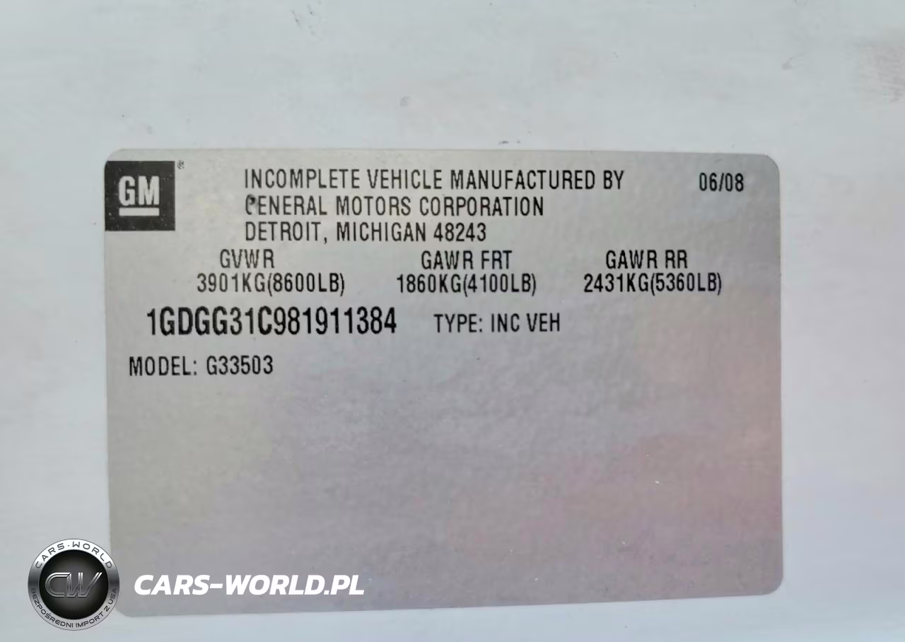 2008 GMC Savana Box Truck VIN:1GDGG31C981911384 - 13