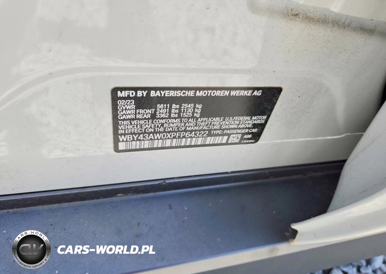 2023 BMW I4 Edrive 35 VIN:WBY43AW0XPFP64322 - 12