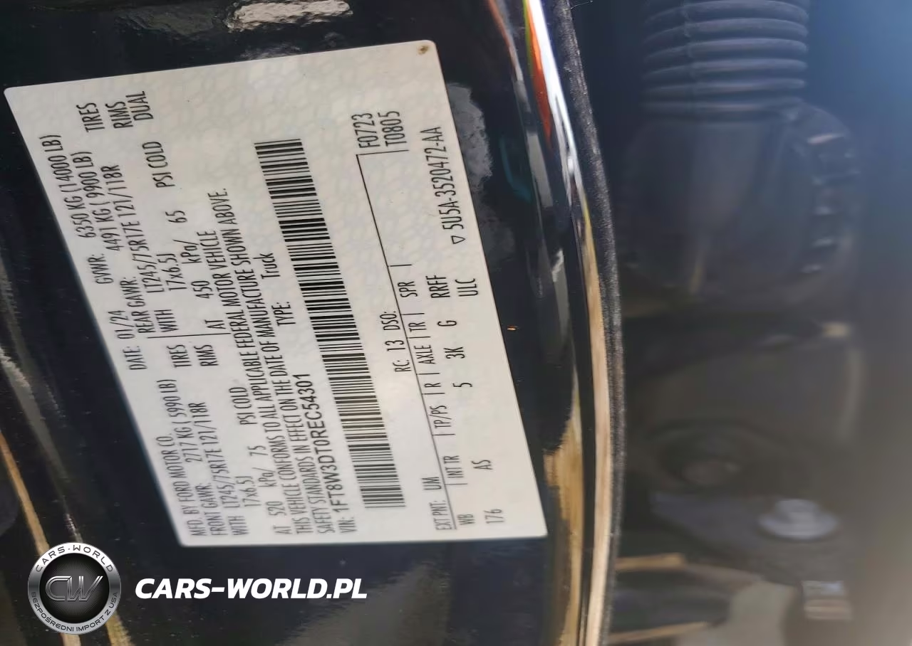 2024 Ford F350 Super Duty VIN:1FT8W3DT0REC54301 - 11