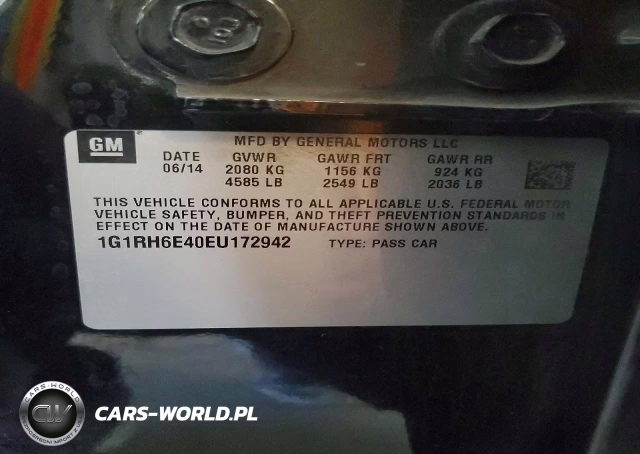 2014 Chevrolet Volt VIN:1G1RH6E40EU172942 - 12