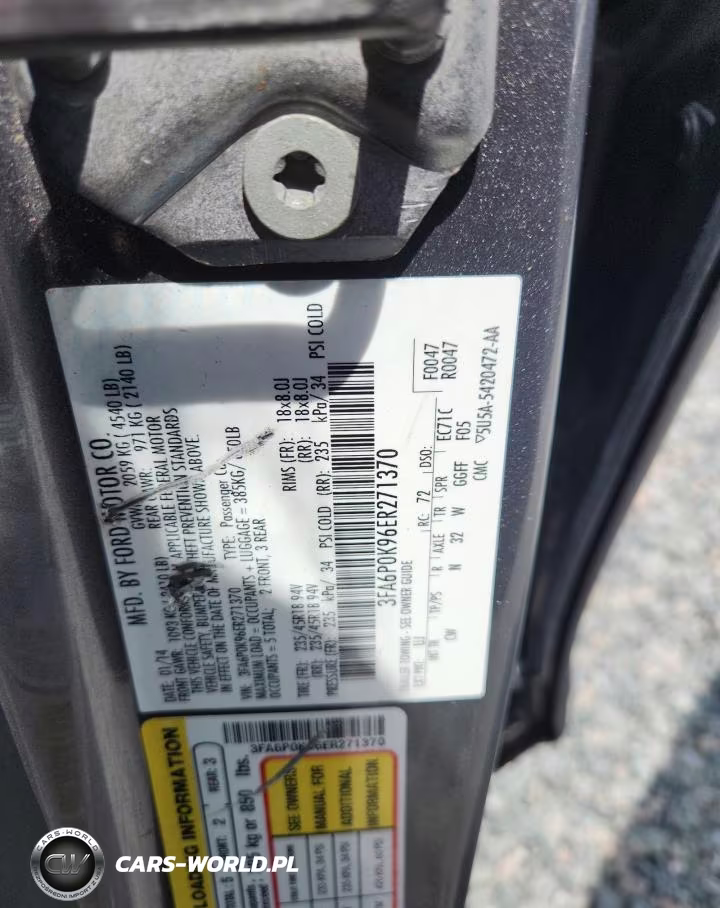 2014 Ford Fusion Titanium VIN:3FA6P0K96ER271370 - 12