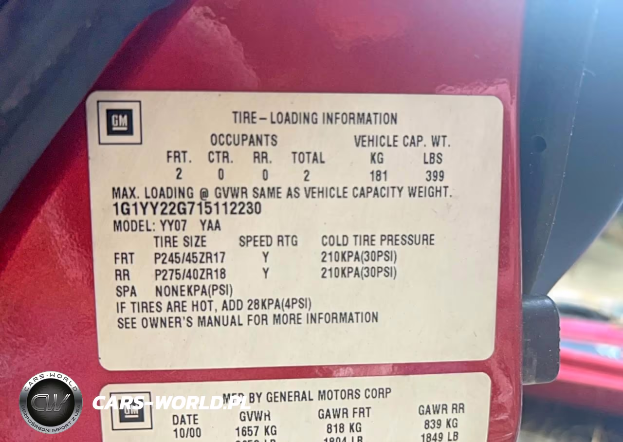 2001 Chevrolet Corvette VIN:1G1YY22G715112230 - 10