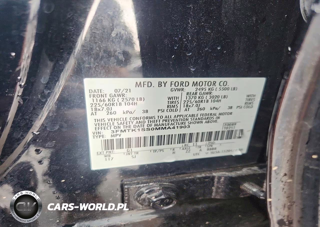 2021 Ford Mustang Mach-E Select VIN:3FMTK1SS0MMA41903 - 13