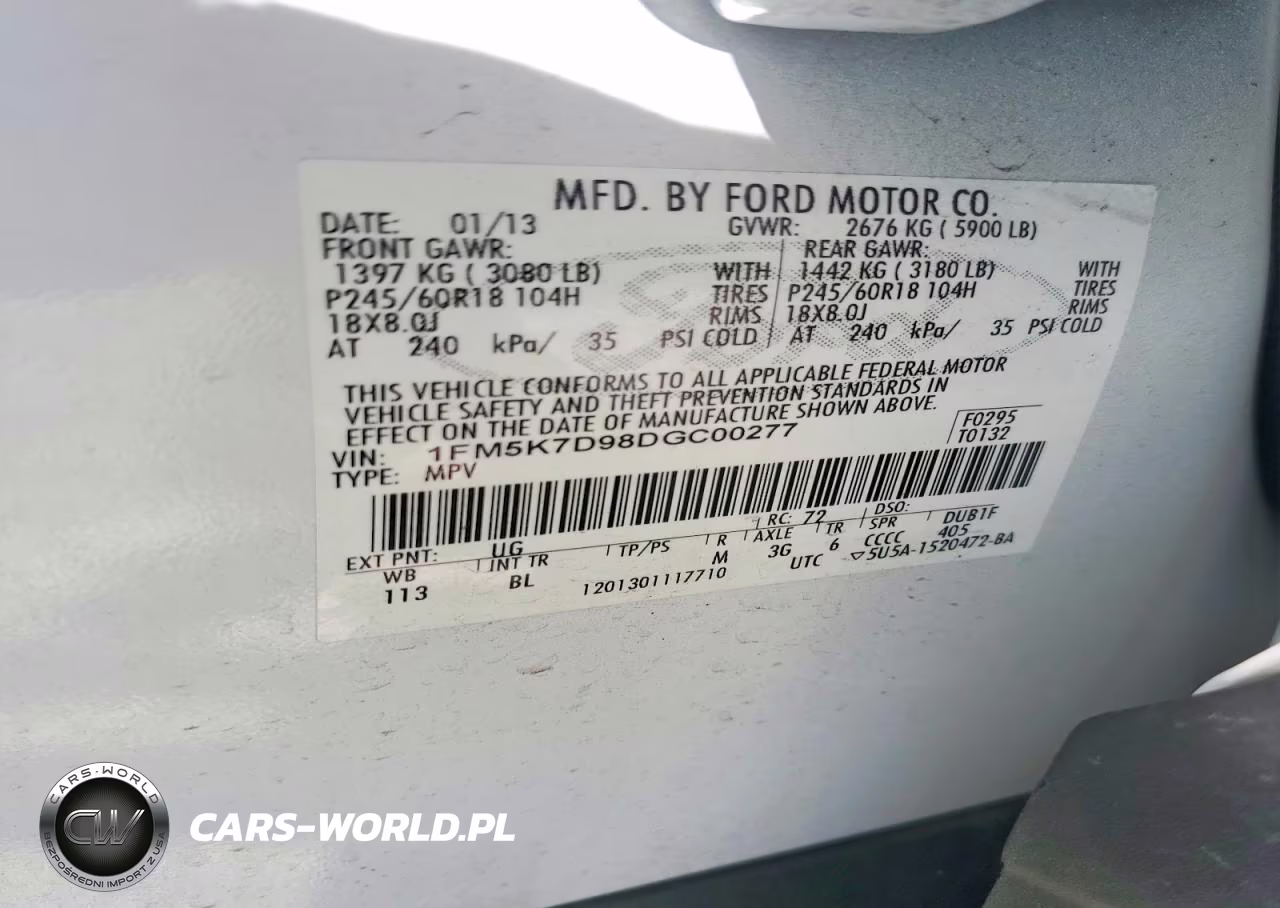 2013 Ford Explorer Xlt VIN:1FM5K7D98DGC00277 - 12