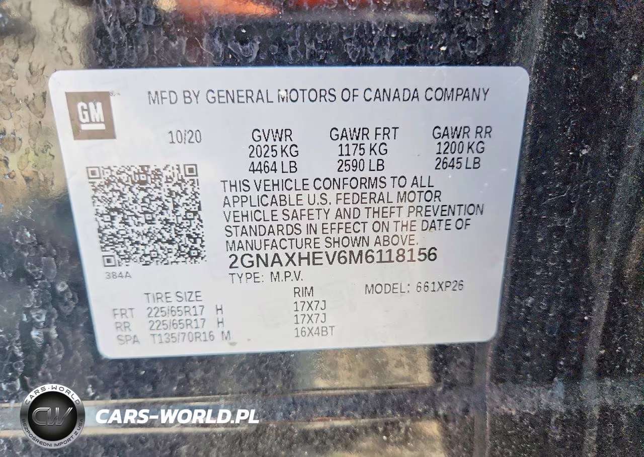 2021 Chevrolet Equinox Ls VIN:2GNAXHEV6M6118156 - 14
