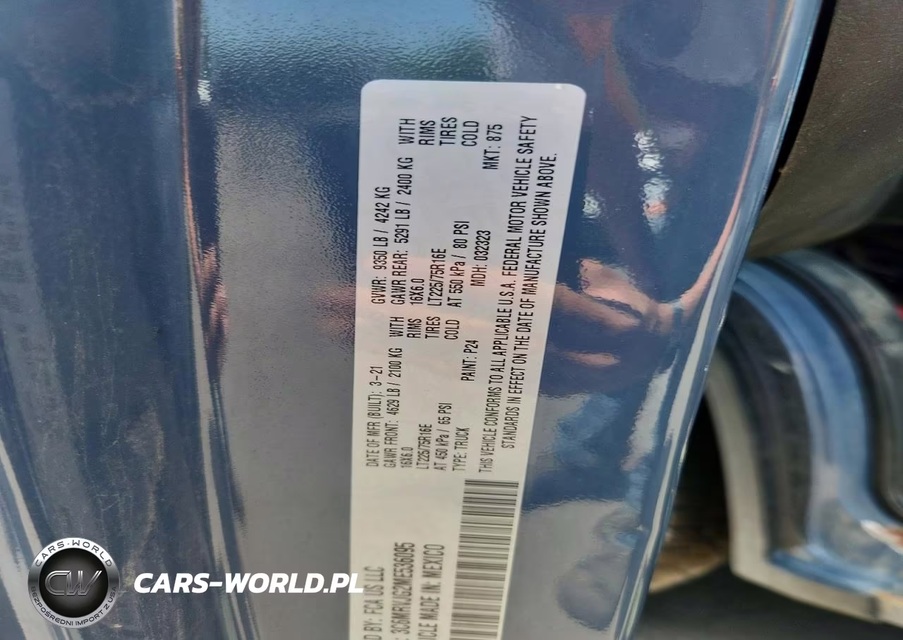 2021 Ram Promaster 3500 3500 High VIN:3C6MRVJG2ME536095 - 13