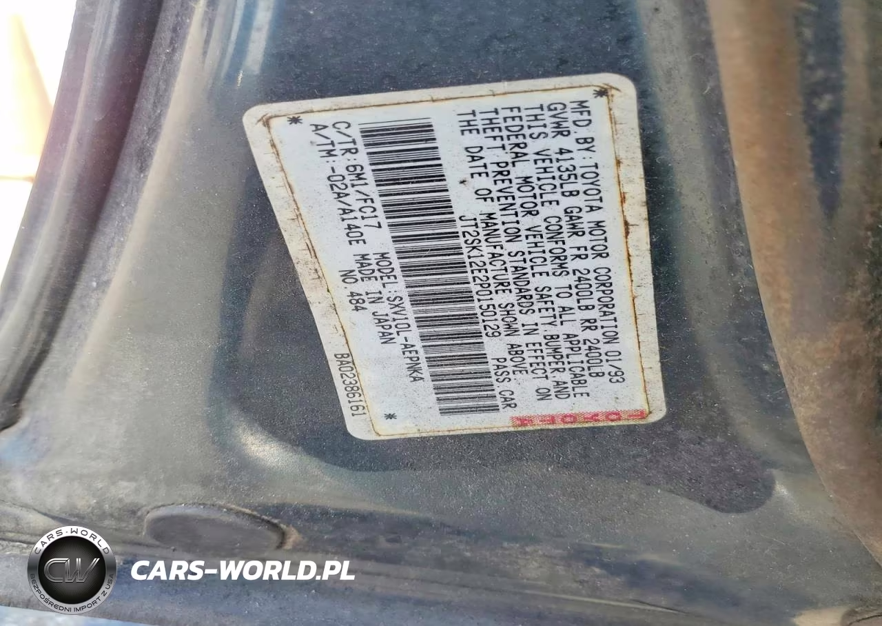 1993 Toyota Camry Le VIN:JT2SK12E2P0150129 - 12