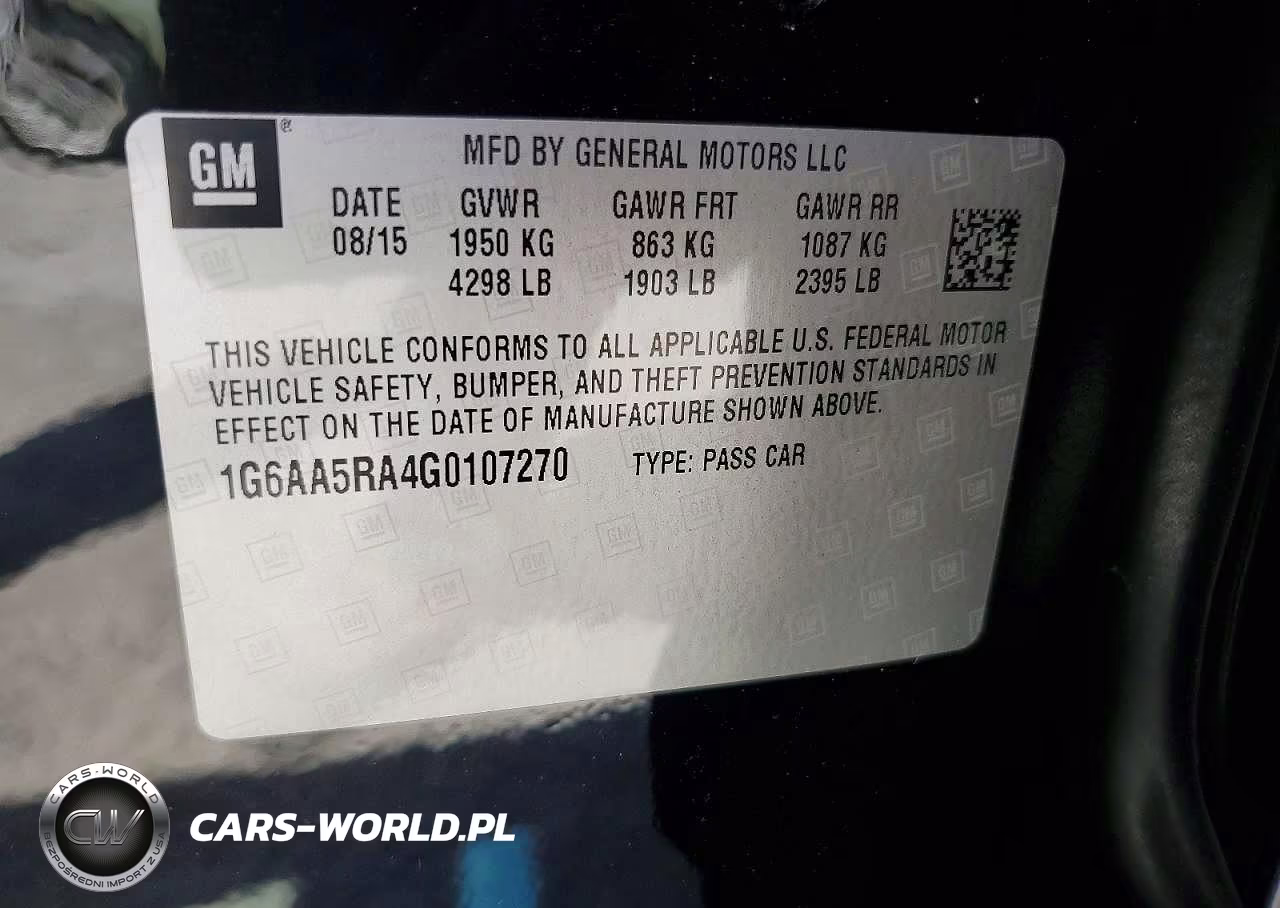 2016 Cadillac Ats VIN:1G6AA5RA4G0107270 - 12