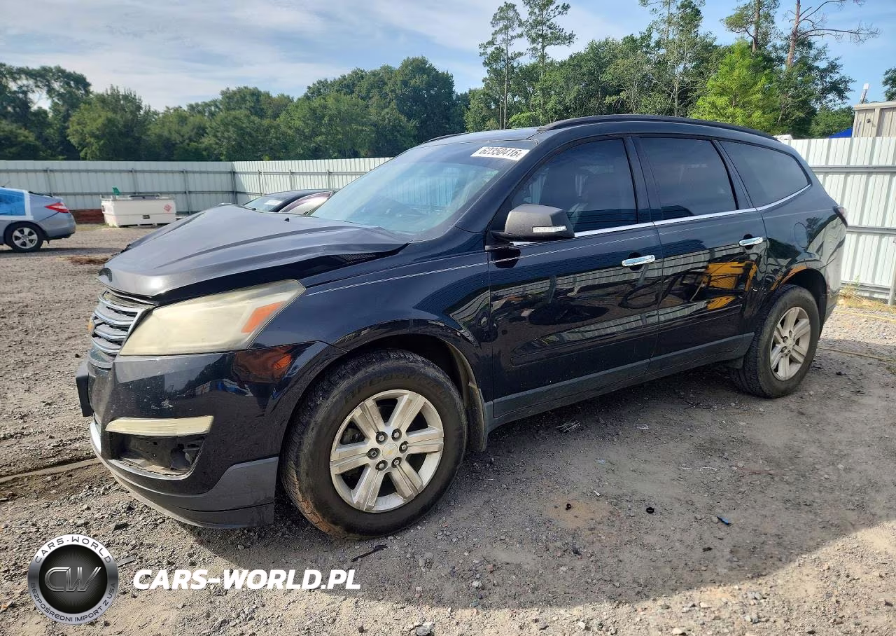 2013 Chevrolet Traverse Lt VIN:1GNKRJKD6DJ151596 - 1