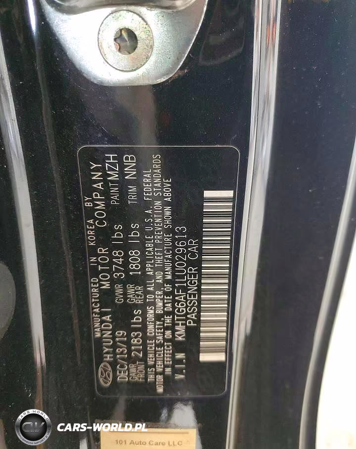 2020 Hyundai Veloster Base VIN:KMHTG6AF1LU029613 - 12