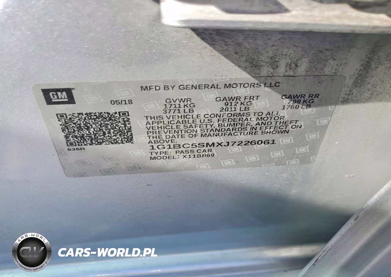 2018 Chevrolet Cruze Ls VIN:1G1BC5SMXJ7226061 - 12