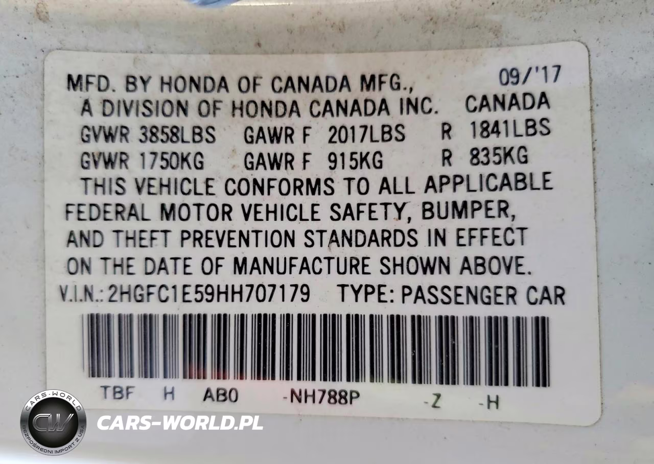 2017 Honda Civic Si VIN:2HGFC1E59HH707179 - 12