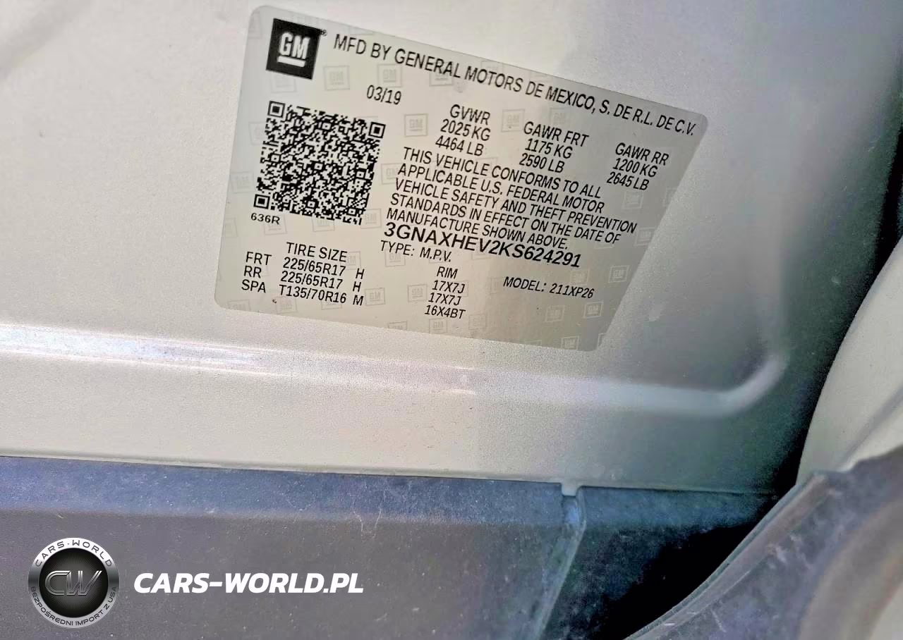 2019 Chevrolet Equinox Ls VIN:3GNAXHEV2KS624291 - 13